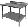 Work table with backsplash