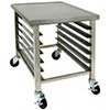 Mobile cart with pan rack