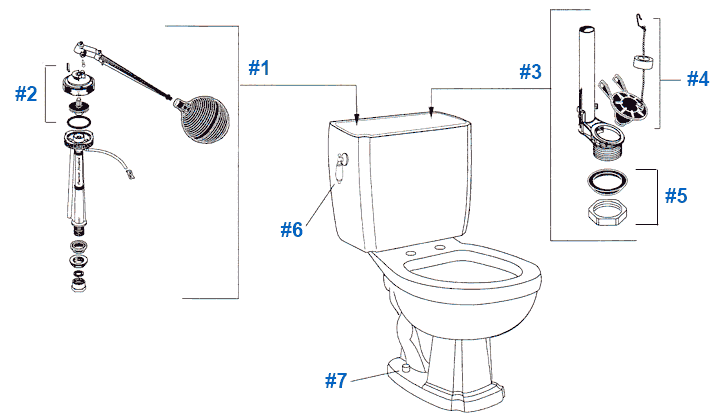 Parts diagram for American Standard - Repertoire Series