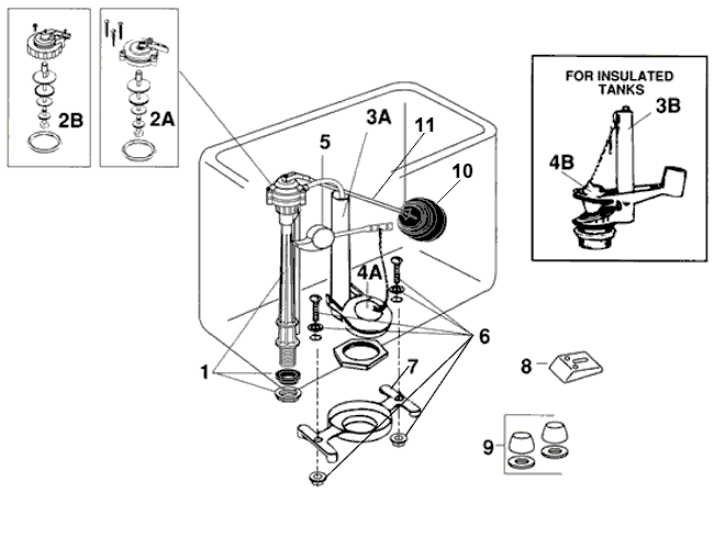 Eljer toilet repair parts