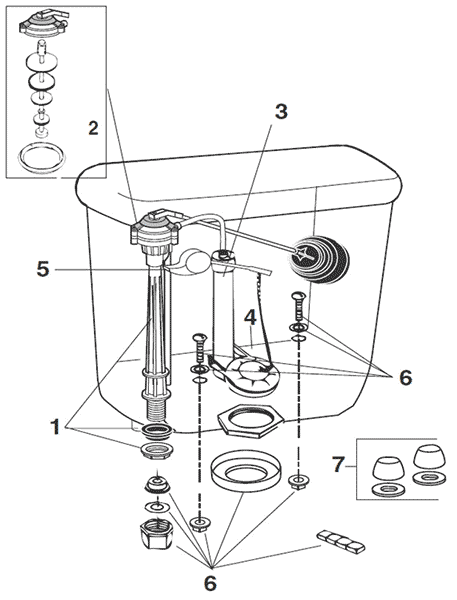Repair parts for the Kindergarten toilet - #091-1000
