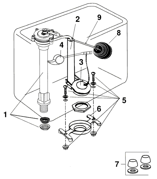 Eljer toilet repair parts