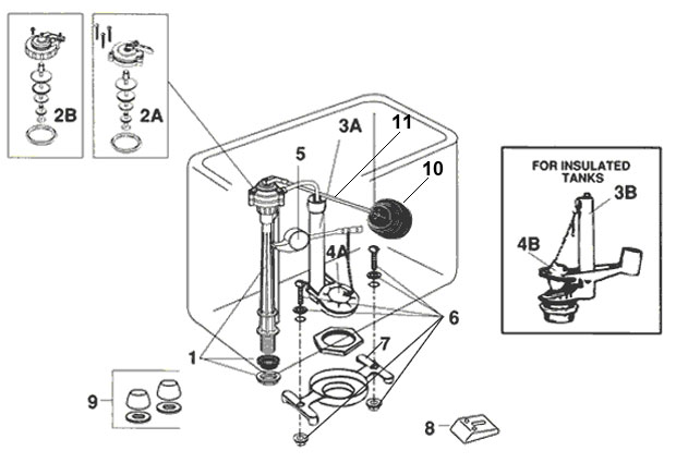 Eljer toilet repair parts
