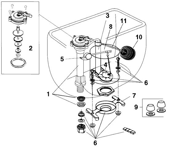 Eljer toilet repair parts
