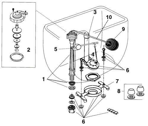 Eljer toilet repair parts