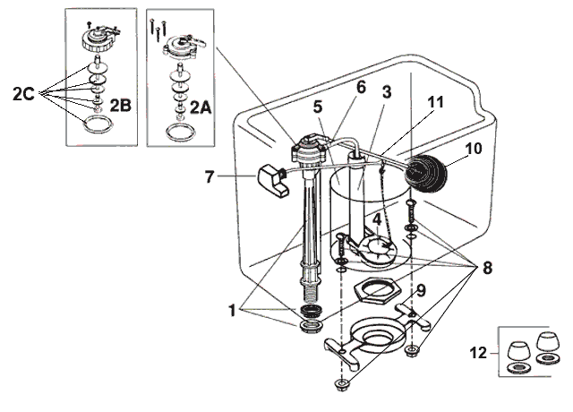 Eljer toilet repair parts