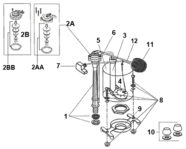 Eljer toilet repair parts