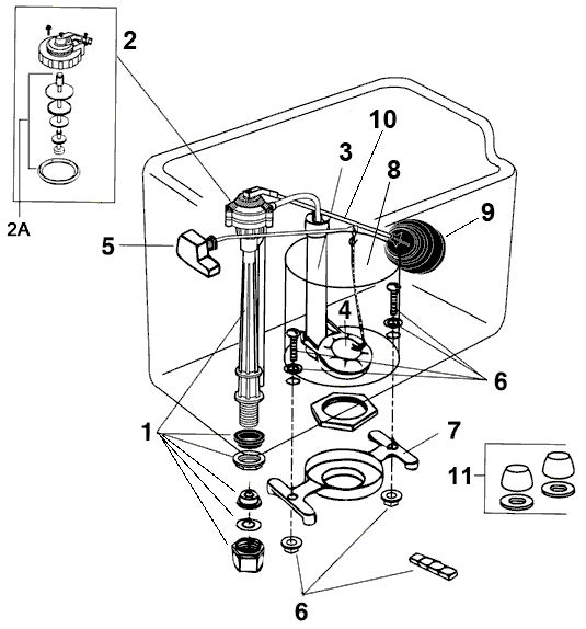 Ultra series toilet parts