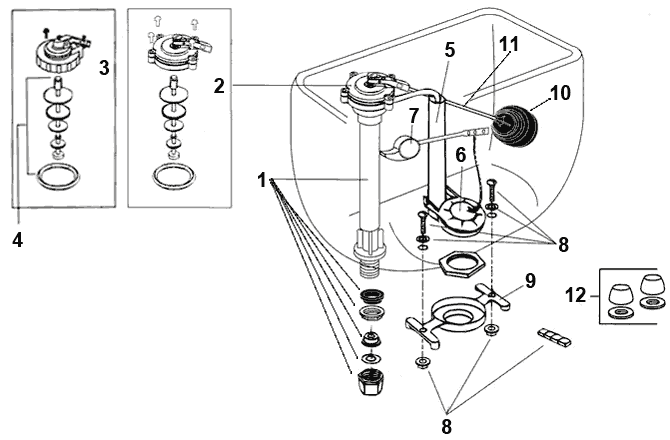 Eljer toilet repair parts
