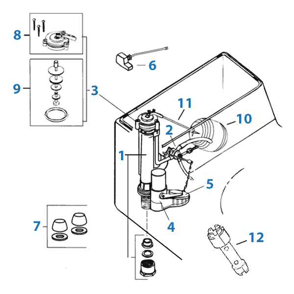 Eljer toilet repair parts