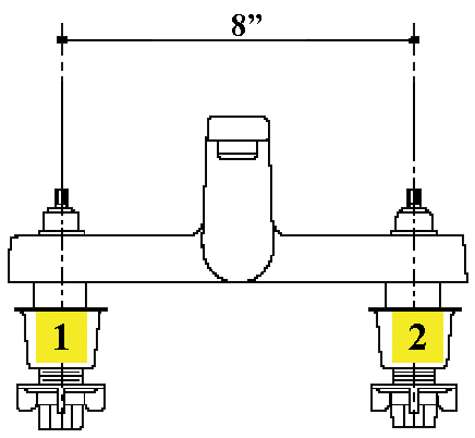centerset hole installation