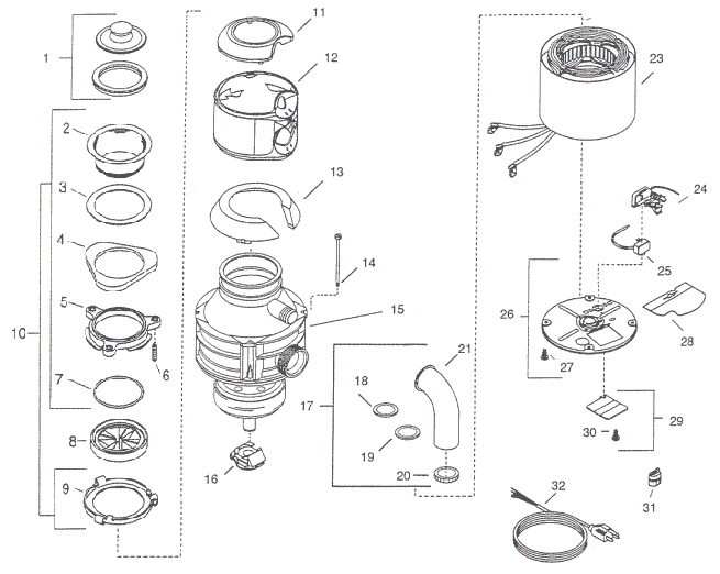 Parts for Insinkerator Disposals - Model 444