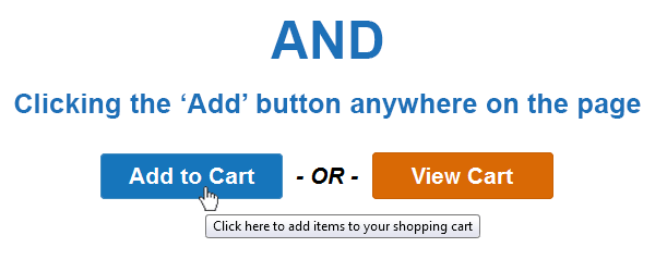 Clicking the button