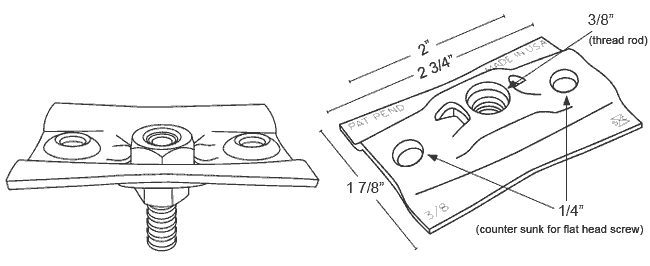 top plate connector dimensions